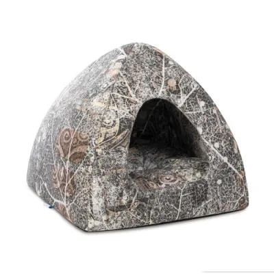 Лежак-будиночок для котів і собак малих порід Природа Yurt 38х38х26 см, фото 1