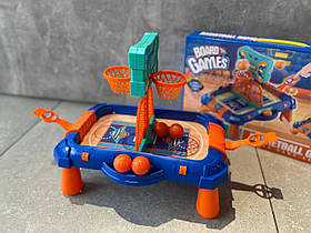 Гра 3710 баскетбол, на ніжках, розмір гри 47,5-24,5-висота 28см, м'ячі 4шт, 2 варіанта ігрових полів.