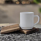 Підставка під чашку бокал з натурального дерева горіх, квадрат 10 см, фото 3