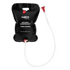 Кемпінговий душ Neo Tools, ПВХ, 20 л, чорний, 0.3 кг