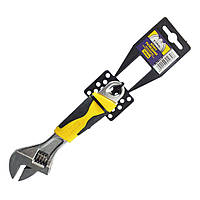 Ключ розвідний 150мм двокомпонентні рукоятки, хромований  Сталь