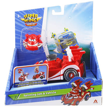Ігровий набір Super Wings Spinning Vehicle: Джетт (EU770310)