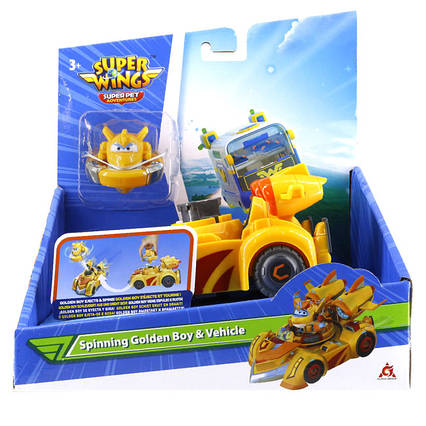 Ігровий набір Super Wings Spinning Vehicle: Золотий Хлопчик (EU770331)