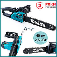 Електропила Makita UC3541A (2,5 кВт 40 см) Потужна ланцюгова електрична пила Макіта для дров із шиною 40 см lv