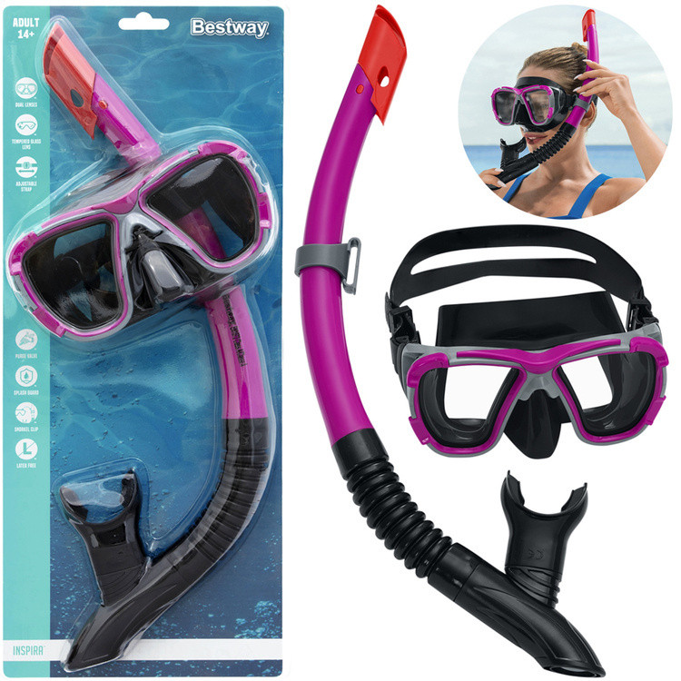 Bestway Маска з трубкою для плавання для дітей і дорослих 24021