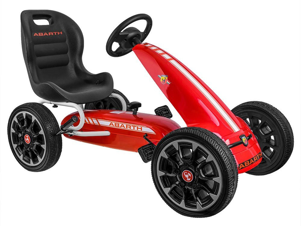 Педальна машина GOKART ABARTH Великі м'які колеса PA0167