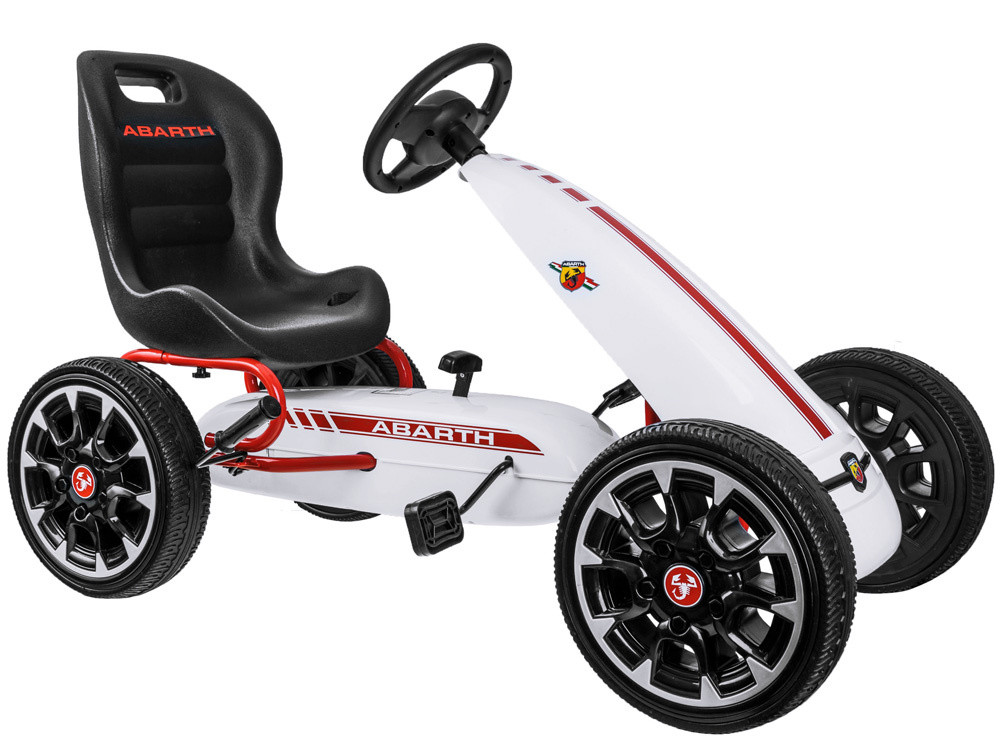Педальна машина GOKART ABARTH Великі м'які колеса PA0167