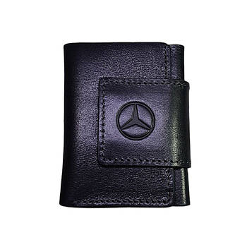 Портмоне Mini з логотипом авто Mercedes 100х75х15 мм глянцева шкіра