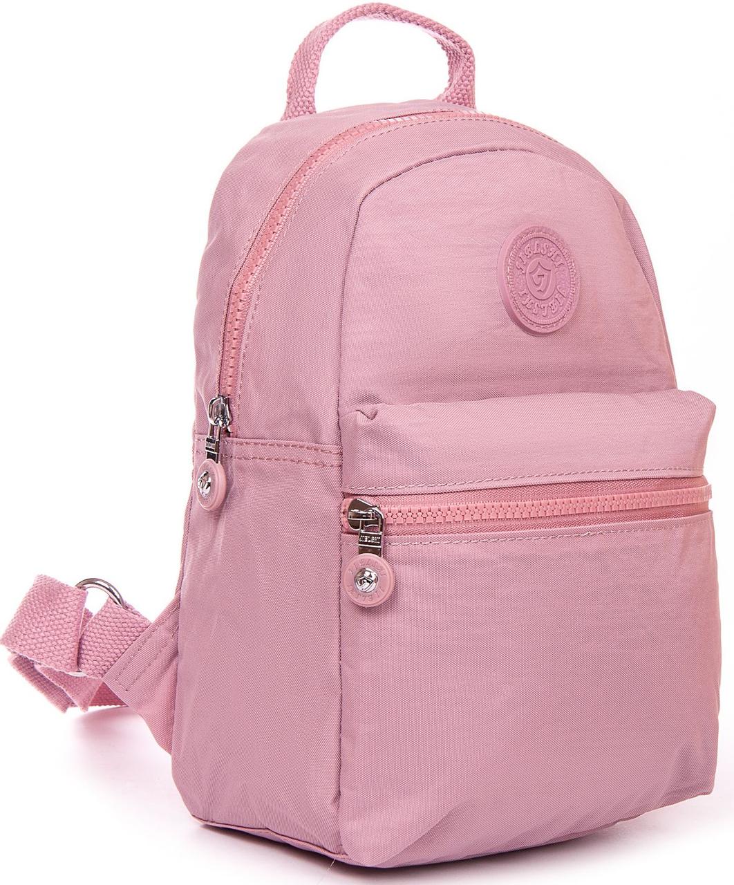 Рюкзак жіночий тканинний 6 л Jielshi рожевий, фото 1