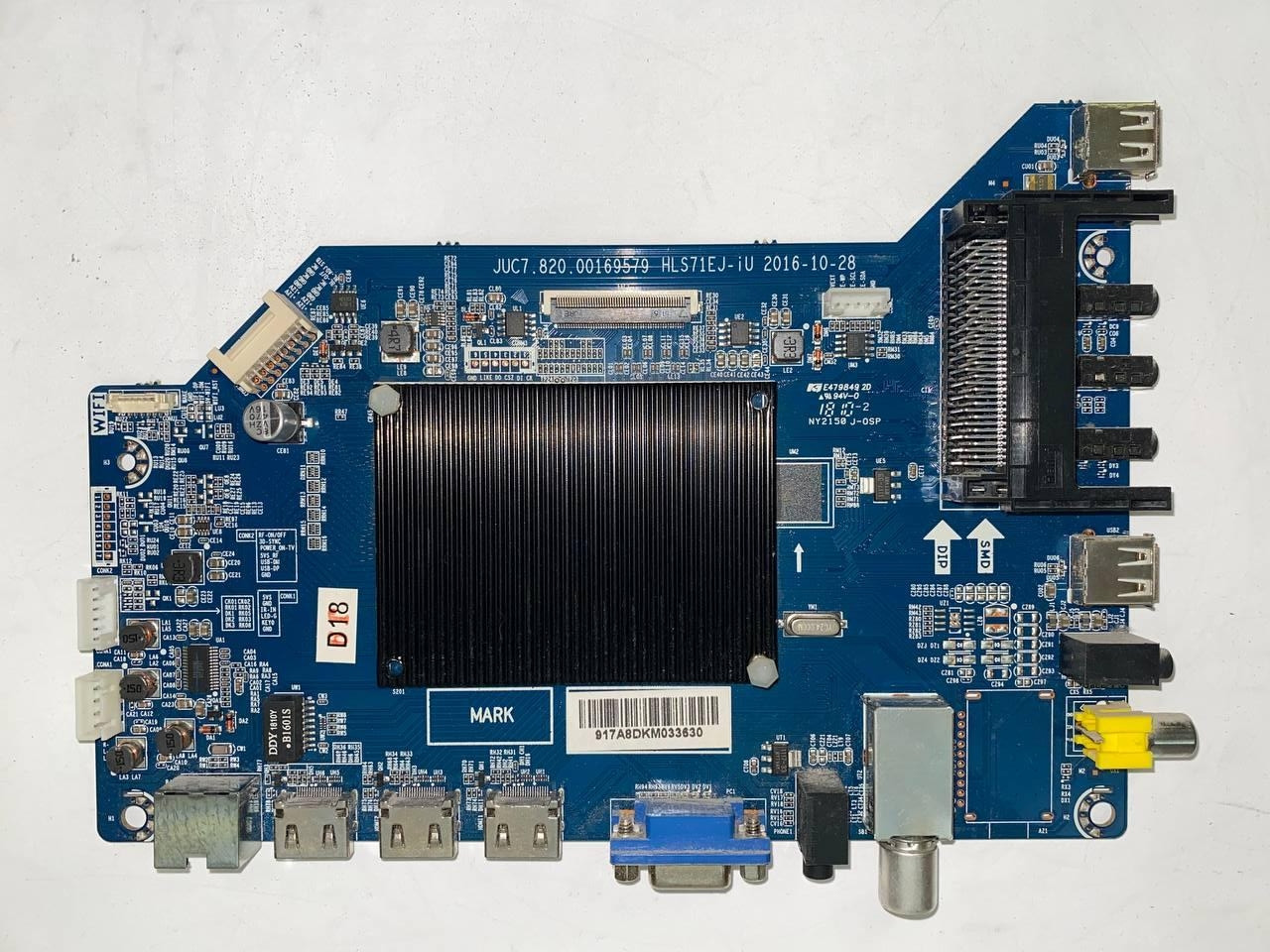 Плата main juc7.820.00169579, HLS71EJ-iU для телевізору Bravis UHD-40E6000 4K Smart + T2