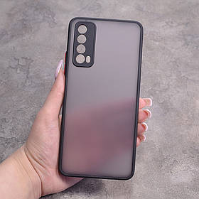 Пластиковий чохол з кольоровими боками і захистом на камеру Huawei Enjoy 20 SE