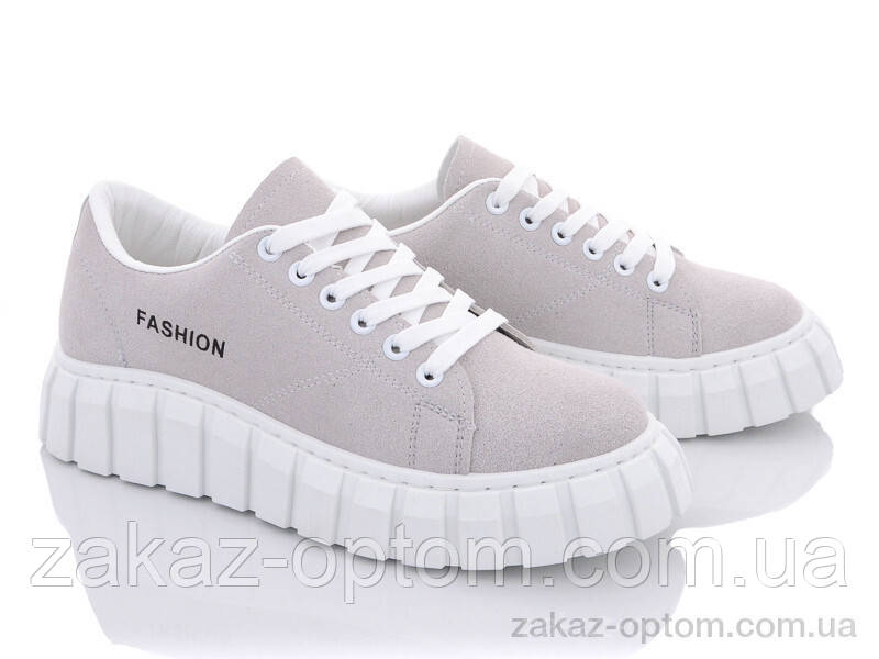 Кросівки жіночі весна-осінь (8 пар р.36-41) 143-13 grey
