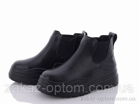 Черевики жіночі весна-осінь (8 пар р.36-41) 197-69 black, фото 1