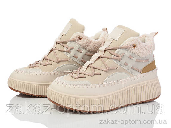 Черевики жіночі весна-осінь (8 пар р.36-41) 20-1074-2 beige, фото 1