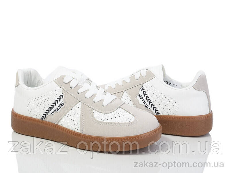 Кросівки жіночі весна-осінь (8 пар р.36-41) 20-1073-2 white-grey