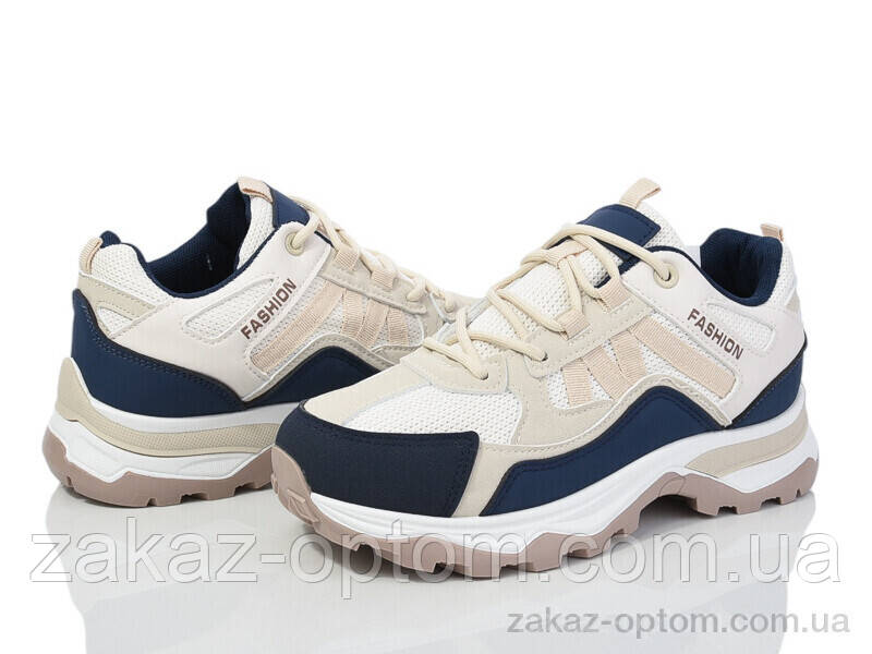 Кросівки жіночі весна-осінь (8 пар р.36-41) 9-759 (9-784) beige