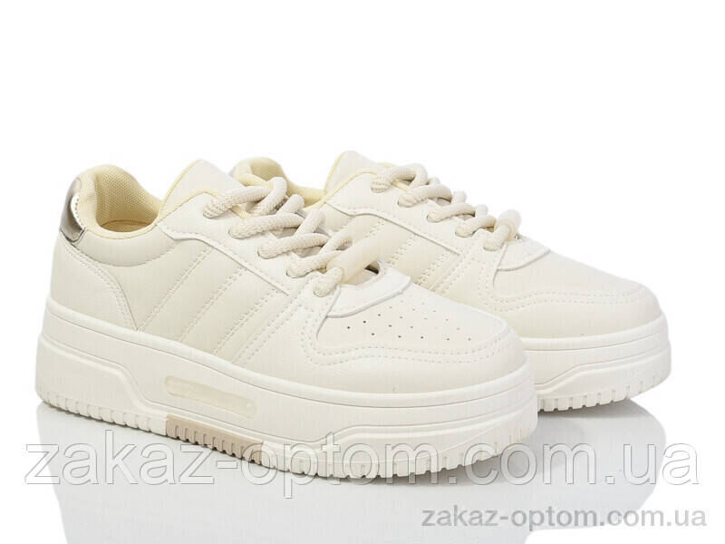 Кросівки жіночі весна-осінь (8 пар р.36-41) 20-1060-3 beige