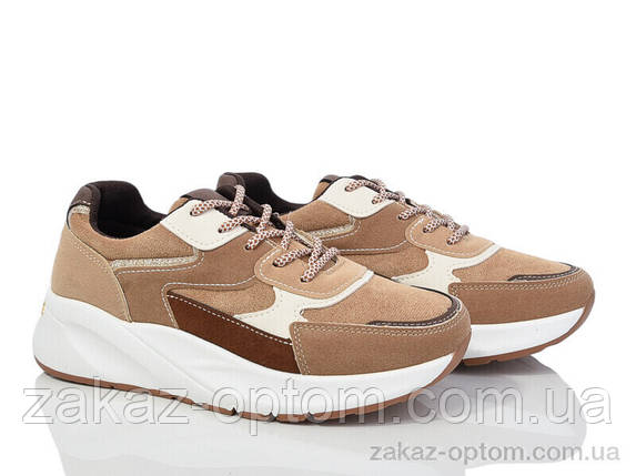 Кросівки жіночі весна-осінь (8 пар р.36-41) 20-1044-2 khaki, фото 1