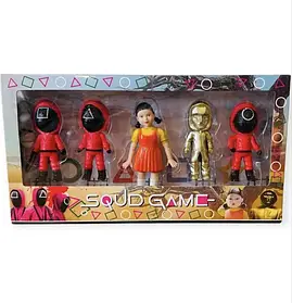 Набір фігурок Squid "Гра в Кальмара" 5 фігурок 8-12 см (3_06188)
