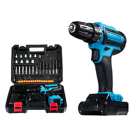 Шуруповерт-дриль акумуляторний RIAS ST-24 24V 2xАКБ в кейсі Blue (3_06213)