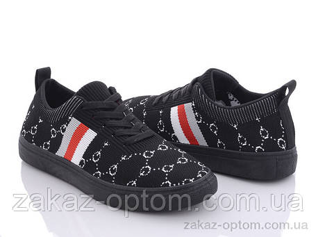 Кросівки жіночі весна-осінь (8 пар р.36-41) 92-28 black, фото 1