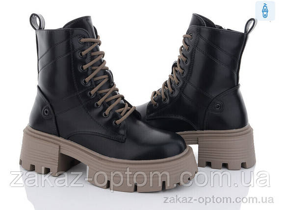 Черевики жіночі весна-осінь (8 пар р.36-41) E8445-29 black, фото 1