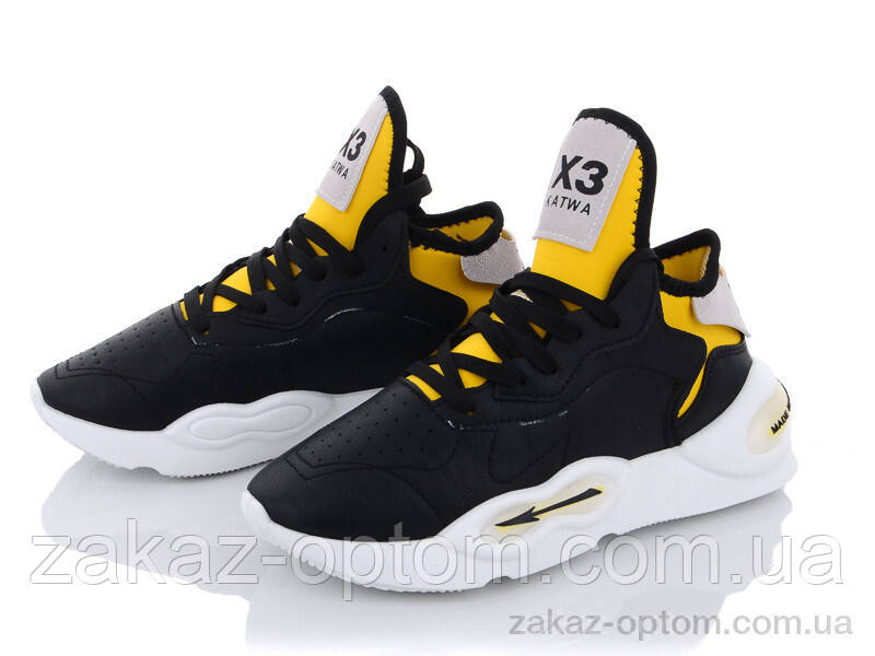 Кросівки жіночі весна-осінь (8 пар р.36-41) 177-18 black-yellow