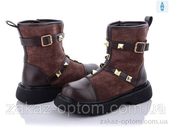 Черевики жіночі весна-осінь (8 пар р.36-41) 197-72 brown, фото 1