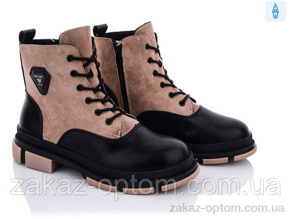 Черевики жіночі весна-осінь (8 пар р.36-41) 197-28 brown, фото 1