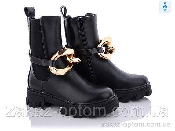 Черевики жіночі весна-осінь (8 пар р.36-41) M616-1 black, фото 1