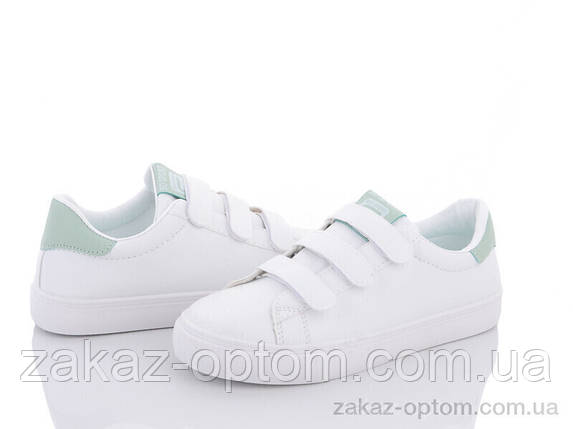 Кросівки жіночі весна-осінь (5 пар р.36-41) Y116(4775) white-green, фото 1
