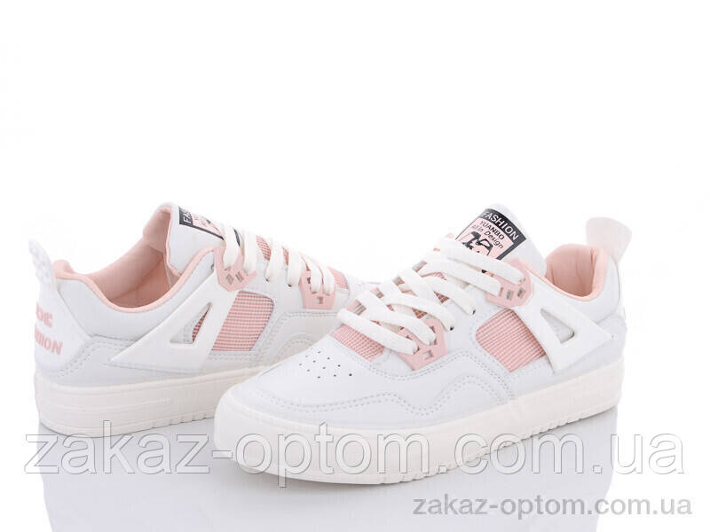 Кросівки жіночі весна-осінь (6 пар р.35-40) G7(2529) white-pink