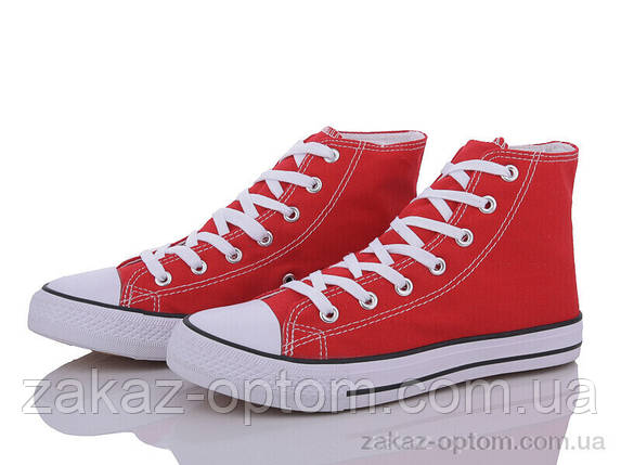 Кеди жіночі весна-осінь (8 пар р.36-41) 777-2 red, фото 1