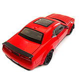 Машинка металева Dodge Challenger SRT Додж червона 1:24 звук світло відкр двері баг капот 20*7*5,5см (GT-12099), фото 2