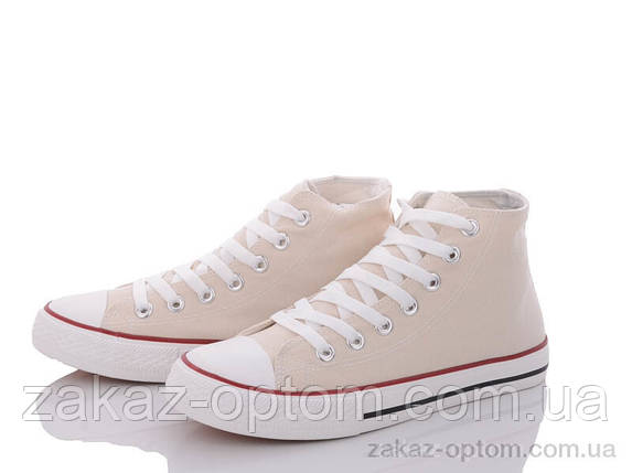 Кеди жіночі весна-осінь (8 пар р.36-41) 888-4-4 beige, фото 1