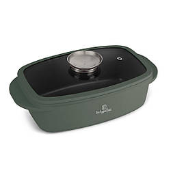 Жаровня зі скляною кришкою і ручкою ароматизації Berlinger Haus Matte Green Collection (BH-8775)