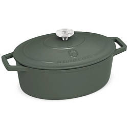 Каструля чавунна 4,65 л Berlinger Haus Matte Green (BH-6545)