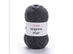 Пряжа Angora Star темно-сірій 80% акрил 20% бавова 500 м 100 г 5 шт./пач. 179 ТМ YarnArt