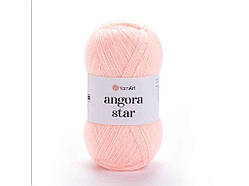 Пряжа Angora Star світлій персик 80% акрил 20% бавовна 500 м 100 г 5 шт./пач. 204 ТМ YarnArt