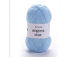 Пряжа Angora Star ніжно-блакитний 80% акрил 20% бавовна 500м 100г 5шт/уп 215 ТМ YarnArt
