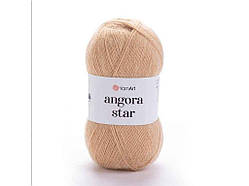Пряжа Angora Star бежевий 80% акрил 20% бавова 500 м 100 г 5 шт./пач. 511 ТМ YarnArt