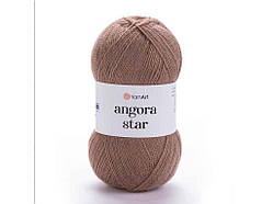 Пряжа Angora Star темно-бежевий 80% акрил 20% бавова 500 м 100 г 5 шт./пач. 514 ТМ YarnArt