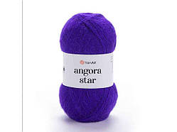 Пряжа Angora Star темно-фіолетовий 80% акрил 20% бавовна 500м 100г 5шт/уп 556 ТМ YarnArt