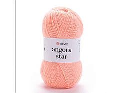 Пряжа Angora Star персиковий 80% акрил 20% бавова 500 м 100 г 5 шт./пач. 565 ТМ YarnArt