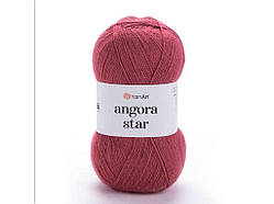 Пряжа Angora Star журавлина 80% акрил 20% бавова 500 м 100 г 5 шт./пач. 570 ТМ YarnArt