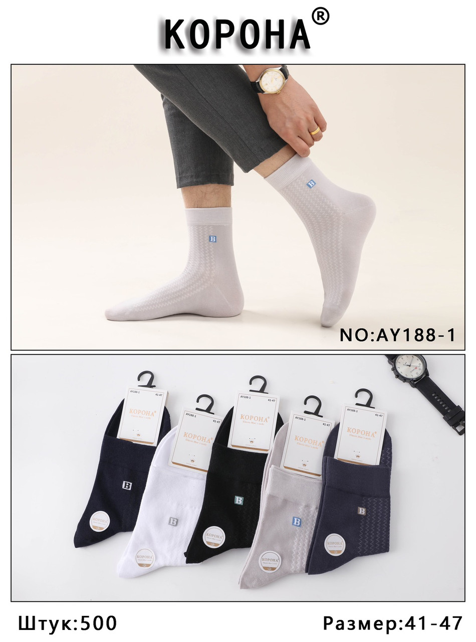 Чоловічі високі шкарпетки 41-47р 10 пар, фото 1