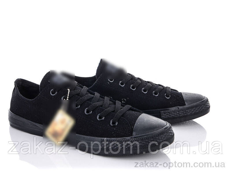 Кеди чоловічі весна-осінь (8 пар р.40-45) Y131(A6) all black
