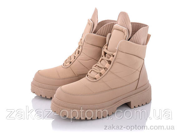 Черевики жіночі весна-осінь (8 пар р.36-41) 20-955-2 khaki, фото 1