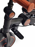 Велосипед-біговел 3в1 з батьківською ручкою та піддашком Royal Leather Trike 105-2 фірмовий велосипед-біговел, біговел для дитини, фото 9