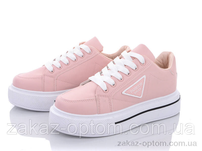 Кросівки жіночі весна-осінь (8 пар р.36-41) 177-25 pink-white